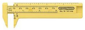 General Tools 141ME Plastic Pocket Caliper
