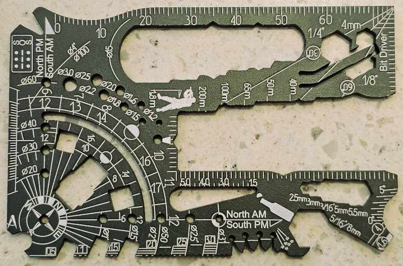 MRF Univeral 4.0 Multitool Card (Green / Back)