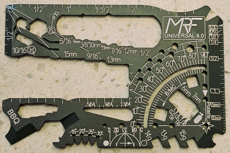 MRF Univeral 4.0 Multitool Card (Green / Front)